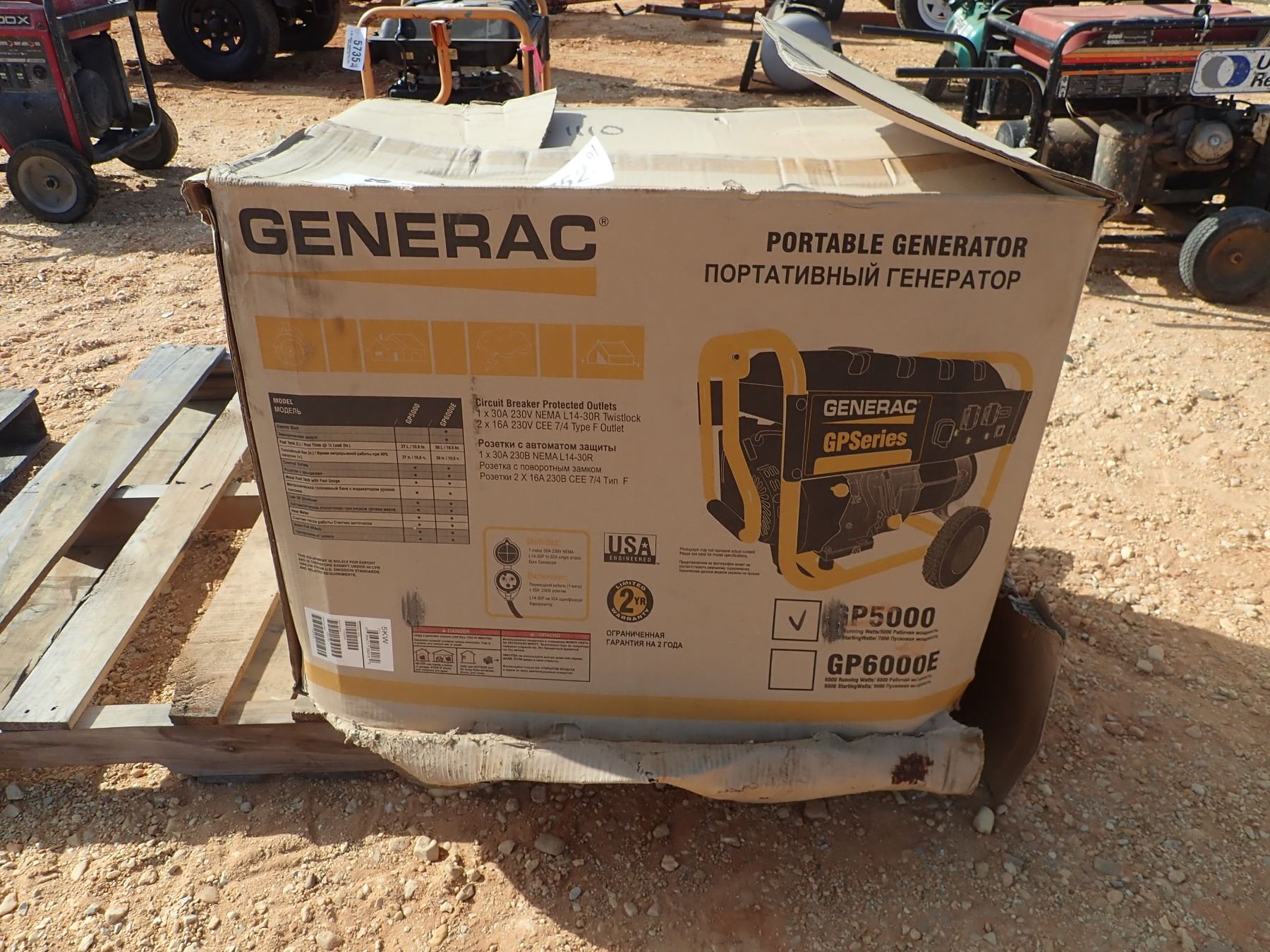 GENERAC GP5000 GENERATOR (B-3) - J.M. Wood Auction Company, Inc.