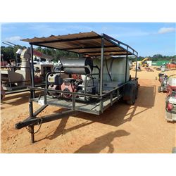 PRESSURE WASHER SYSTEM, - VANGUARD GAS ENGINE, 500 GALLON WATER TANK, HOSE REEL, TOOL BOX, MTD ON CO