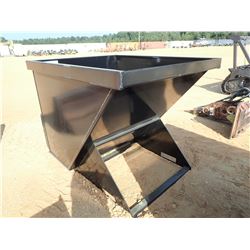 1.75 YARD TRASH HOPPER, FITS SKID STEER LOADER (B-5)