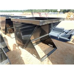 1.75 YARD TRASH HOPPER, FITS SKID STEER LOADER (B-5)