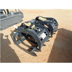 CONSTRUCTION ATTACH ROOT GRAPPLE, 66", FITS SKID STEER LOADER (B-5)