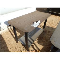 TABLE, WELDING SHOP, 30" X 57" W/ SHELF, HEAVY DUTY (B-7)