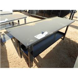 WORK BENCH W/ SHELF, 29.5" X 90", HEAVY DUTY (B-7)