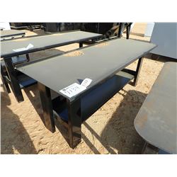 WORK BENCH W/ SHELF, 29.5" X 90", HEAVY DUTY (B-7)
