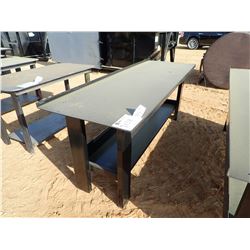 WORK BENCH W/ SHELF, 29.5" X 90", HEAVY DUTY (B-7)