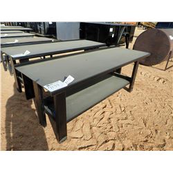 WORK BENCH W/ SHELF, 29.5" X 90", HEAVY DUTY (B-7)