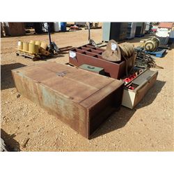 (3) STORAGE CABINET, (1) TOOL BOX (B9)