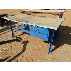36  X 6  METAL WORK TABLE (B9)