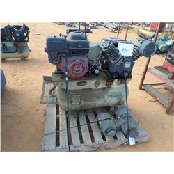 INGEROLL RAND AIR COMPRESSOR, - GAS ENGINE, W/ (2) ELECTRIC MOTORS (B-9)