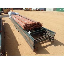 (1) PALLET SHELVING RAILS W/ SUPPORT POST (B-9)