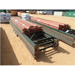 (1) PALLET SHELVING RAILS W/ SUPPORT POST (B-9)