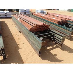 (1) PALLET SHELVING RAILS W/ SUPPORT POST (B-9)