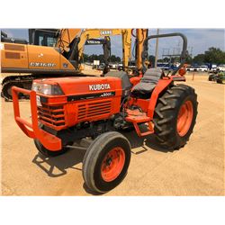 KUBOTA L4300F FARM TRACTOR, VIN/SN:10975 - ROLL BAR, METER READING 662 HOURS