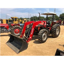 MASSEY FERGUSON 492 FARM TRACTOR, VIN/SN:8029BM32082 - MFWD, 2 REMOTES, QUICKE X41 FRONT LOADER BUCK