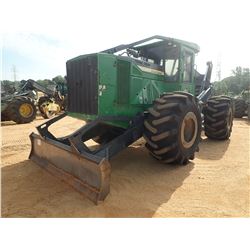 2016 JOHN DEERE 648L SKIDDER, VIN/SN:673499 - GRAPPLE, DUAL ARCH, WINCH, CAB, A/C, 30.5L35 TIRES, ME