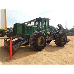 JOHN DEERE 648H SKIDDER, VIN/SN:646868 - GRAPPLE, DUAL ARCH, WINCH, CAB, AC, 30.5L-32 TIRES, ODOMETE