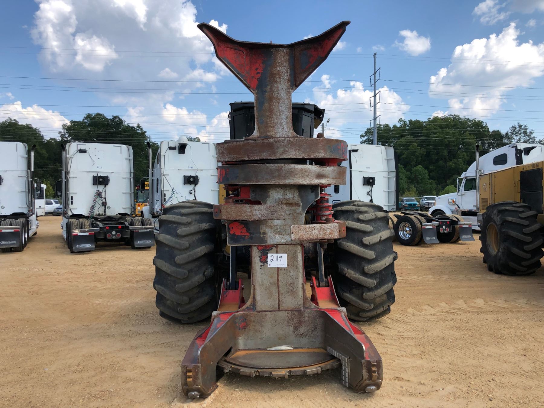 2013 CAT 573C FELLER BUNCHER, VIN/SN:W73106 - CAT SAW HEAD, CAB, AC ...