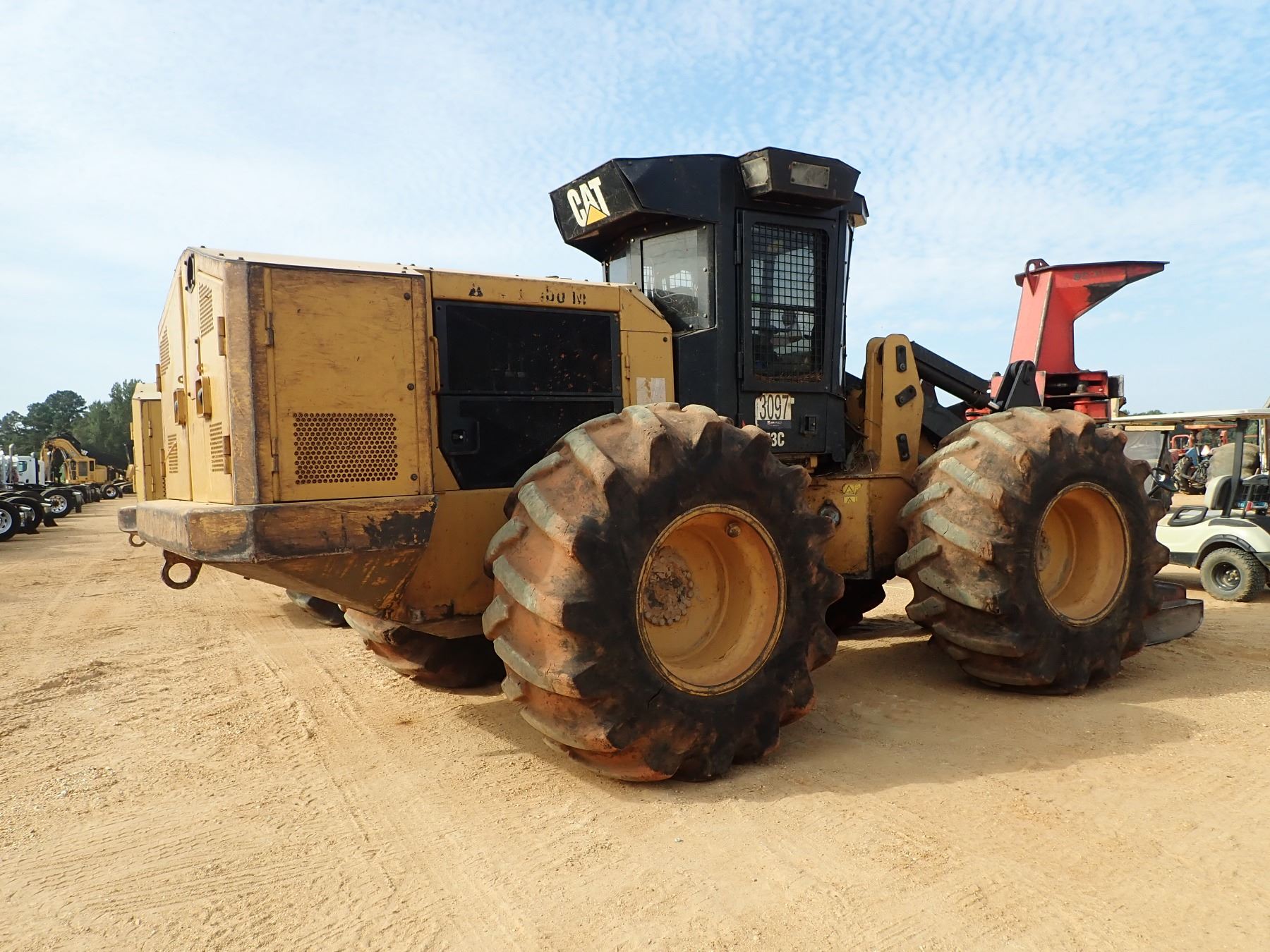 2014 CAT 573C FELLER BUNCHER, VIN/SN:W7300122 - SC57 SAW HEAD, CAB, A/C ...
