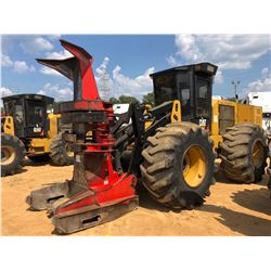 2015 CAT 573C FELLER BUNCHER, VIN/SN:W7300142 - CAT SC-57 SAW HEAD, CAB, A/C, 30.5L-32 TIRES, METER 