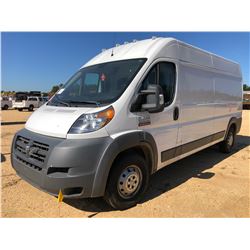 2015 RAM 2500 PROMASTER CARGO VAN, VIN/SN:3C6TRVDDXFE501109 - DIESEL ENGINE, A/T, ODOMETER READING 1