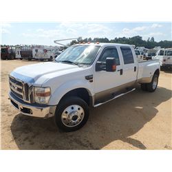 2008 FORD F450 PICKUP TRUCK, VIN/SN:1FTXW43R78EB18253 - DUALLY, 4X4, CREW CAB, FORD POWERSTROKE DIES