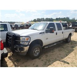 2011 FORD F250 PICKUP TRUCK, VIN/SN:1FT7W2BTXBEC92875 - 4X4, CREW CAB, POWERSTROKE DIESEL ENGINE, A/