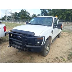 2008 FORD F250 PICK UP, VIN/SN:1FTSX21558ED63127 - 4X4, EXT CAB, V8 GAS ENGINE, A/T, ODOMETER READIN