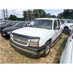 2006 CHEVROLET AVALANCHE PICKUP TRUCK, VIN/SN:3GNEC12Z76G149239 - CREW CAB, V8 GAS ENGINE, ODOMETER 