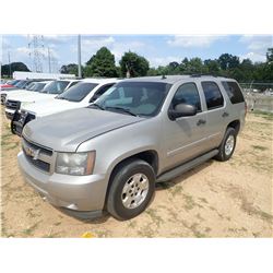 2007 CHEVROLET TAHOE VIN/SN:1GNFC13067J358461 - GAS ENGINE, A/T, ODOMETER READING 208,105 MILES