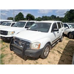2006 DODGE DURANGO VIN/SN:1D4HD38N66F155024 - GAS ENGINE, A/T, ODOMETER READING 126,071 MILES