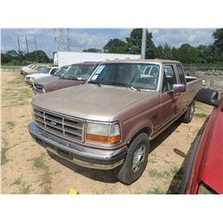 1996 FORD F250 PICK UP, VIN/SN:1FTHX25FXTEA72502 - EXT CAB, POWERSTROKE DIESEL ENGINE, A/T, ODOMETER