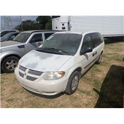 2006 DODGE CARAVAN VIN/SN:1D4GP24E06B508528 - GAS ENGINE, A/T, ODOMETER READING 195,849 MILES