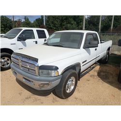 2002 RAM 2500 PICKUP TRUCK, VIN/SN:3B7KC23C02M208185 - EXT CAB, CUMMINS DIESEL ENGINE, 6 SPEED TRANS