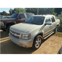 2008 CHEVROLET AVALACHE LTZ VIN/SN:3GNFK12378G220610 - V7 GAS ENGINE, A/T, ODOMETER READING 347,800 