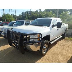 2013 CHEVROLET 2500 HD PICKUP, VIN/SN:1GC1KVC89DF230720 - 4X4, CREW CAB, V8 DIESEL ENGINE