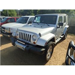2008 JEEP WRANGLER LTD VIN/SN:1J4GA591X8L543929 - 4X4, GAS ENGINE, A/T, ODOMETER READING 180,578 MIL