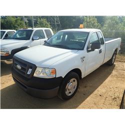 2008 FORD F150 PICK UP, VIN/SN:1FTRF12278KB80569 - EXT CAB, V6 GAS ENGINE, A/T, ODOMETER READING 76,