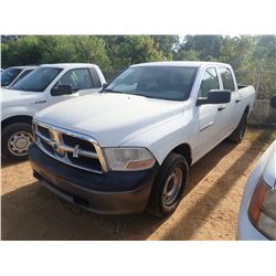 2011 RAM 1500 PICKUP TRUCK, VIN/SN:1D7RV1CP2BS654406 - 4X4, CREW CAB, V8 GAS ENGINE, A/T, ODOMETER R