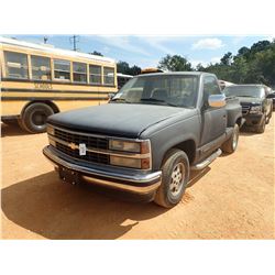 1993 CHEVROLET 1500 PICKUP TRUCK, VIN/SN:1GCDC14K5PZ166983 - GAS ENGINE, A/T, ODOMETER READING 191,5