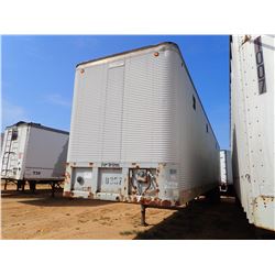1987 FRUEFAUF CHIP TRAILER, VIN/SN:1H2V04829HA022904 - CLOSED TOP, HALF GATE, 48' LENGTH