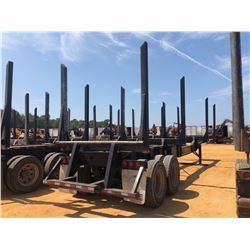2017 PITTS LT40-8L LOG TRAILER, VIN/SN:5JYLT4022HPP03732 - TRI-AXLE, DROP CENTER, 4 BOLSTER, AIR LIF
