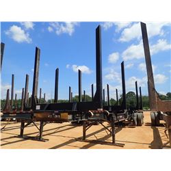 2016 PITTS LT40-8L LOG TRAILER, VIN/SN:5JYLT4029HPP03730 - TRI-AXLE, DROP CENTER, 4 BOLSTER, AIR LIF