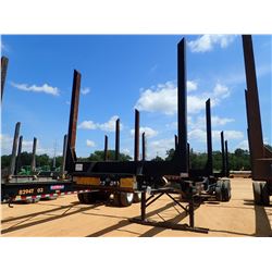 2017 PITTS LT40-8L LOG TRAILER, VIN/SN:5JYLT4022HPP03729 - TRI-AXLE, DROP CENTER, 4 BOLSTER, AIRL IF