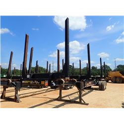 2015 PITTS LT40-8L LOG TRAILER, VIN/SN:5JYLT4028FP151635 - T/A, DROP CENTER, 4 BOLSTER