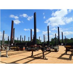 2015 PITTS LT40-8L LOG TRAILER, VIN/SN:5JYLT402XFP15136 - T/A, DROP CENTER, 4 BOLSTER