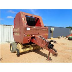 NEW HOLLAND 654 RD HAY BALER, AUTO WRAP (C-2)