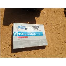 UNUSED BLUE HAWK 10 CU FT S/A DUMP CART