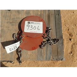 (2) GONG TARGET 10" 1/2" AR500 W/ CHAIN (C-6)