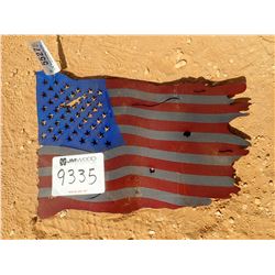 AMERICAN METAL FLAG SIGN (C6)
