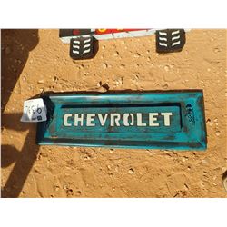 CHEVROLET METAL TAILGATE SIGN (C6)